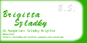 brigitta szladky business card